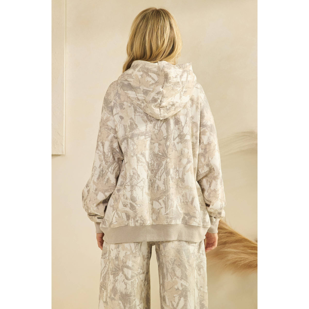 Printed Fleece Hoodie