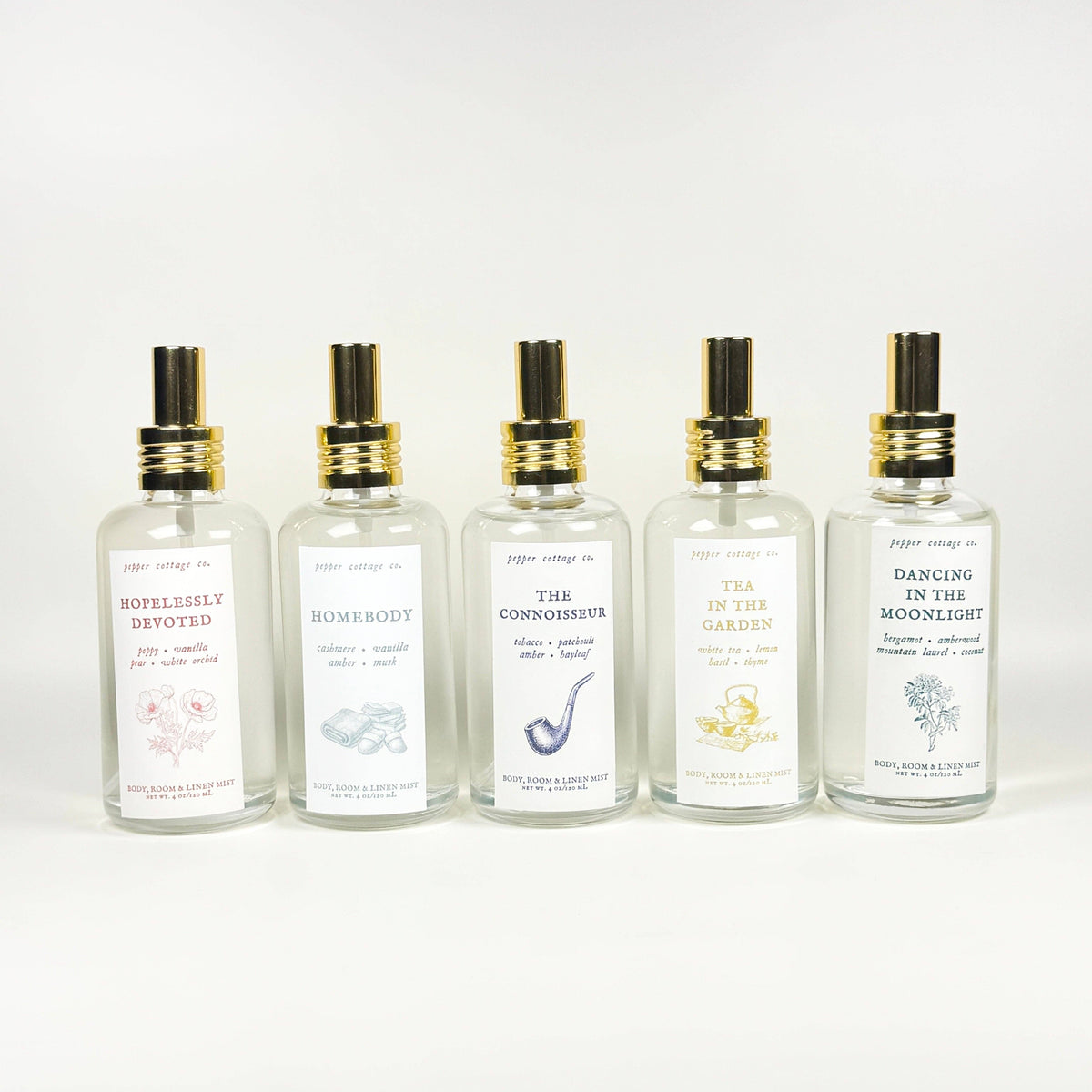 Hopelessly Devoted 4 oz Body, Room, and Linen Mist | Poppy, Pear, Orchid, Vanilla | Floral, Fruity Feminine Body & Room Mist