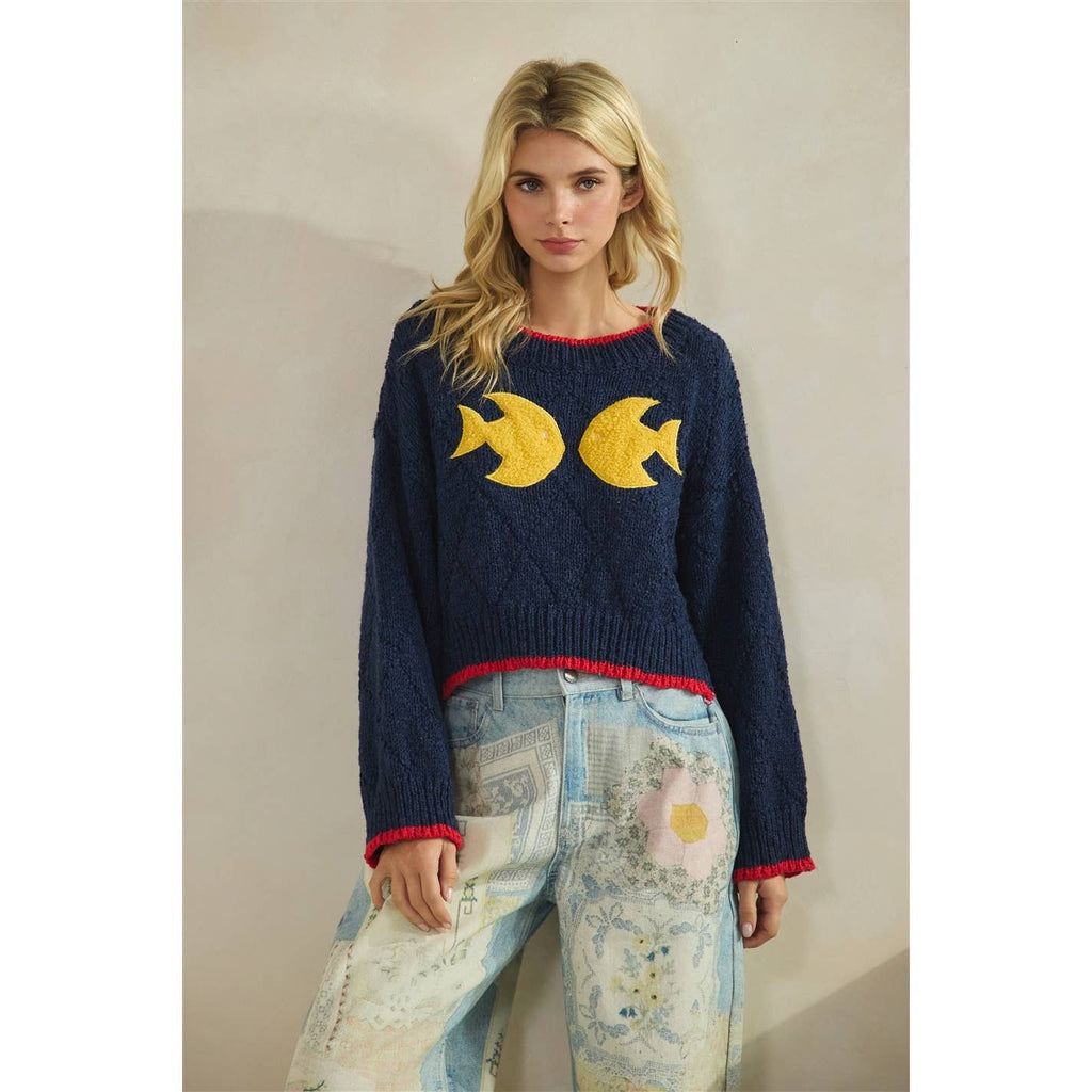 Printed Knitted Sweater
