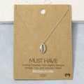 18K Gold Dipped Cowrie Shell Pendant Necklace