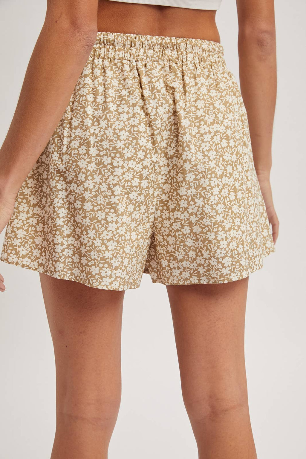 FLORAL DRAWSTRING SHORTS / WL25-11864
